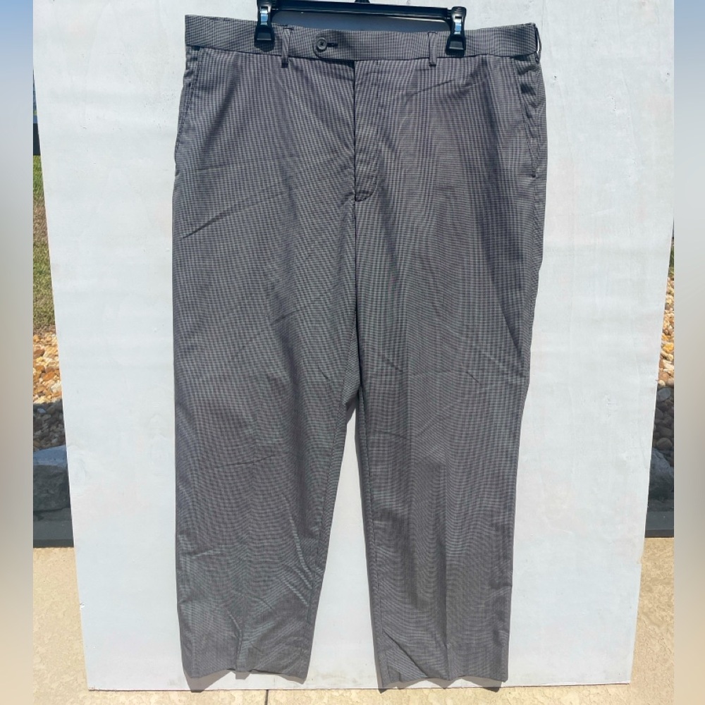 ENRO Black Gray Small Checkered Dress Pants - SZ 42 Businesswear Bossman